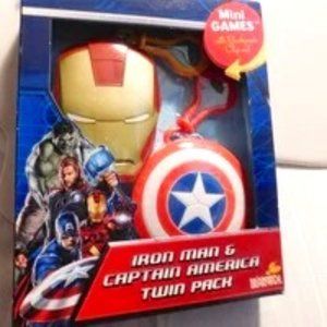 Iron Man and Captain America Mini Games with Backpack Clip On